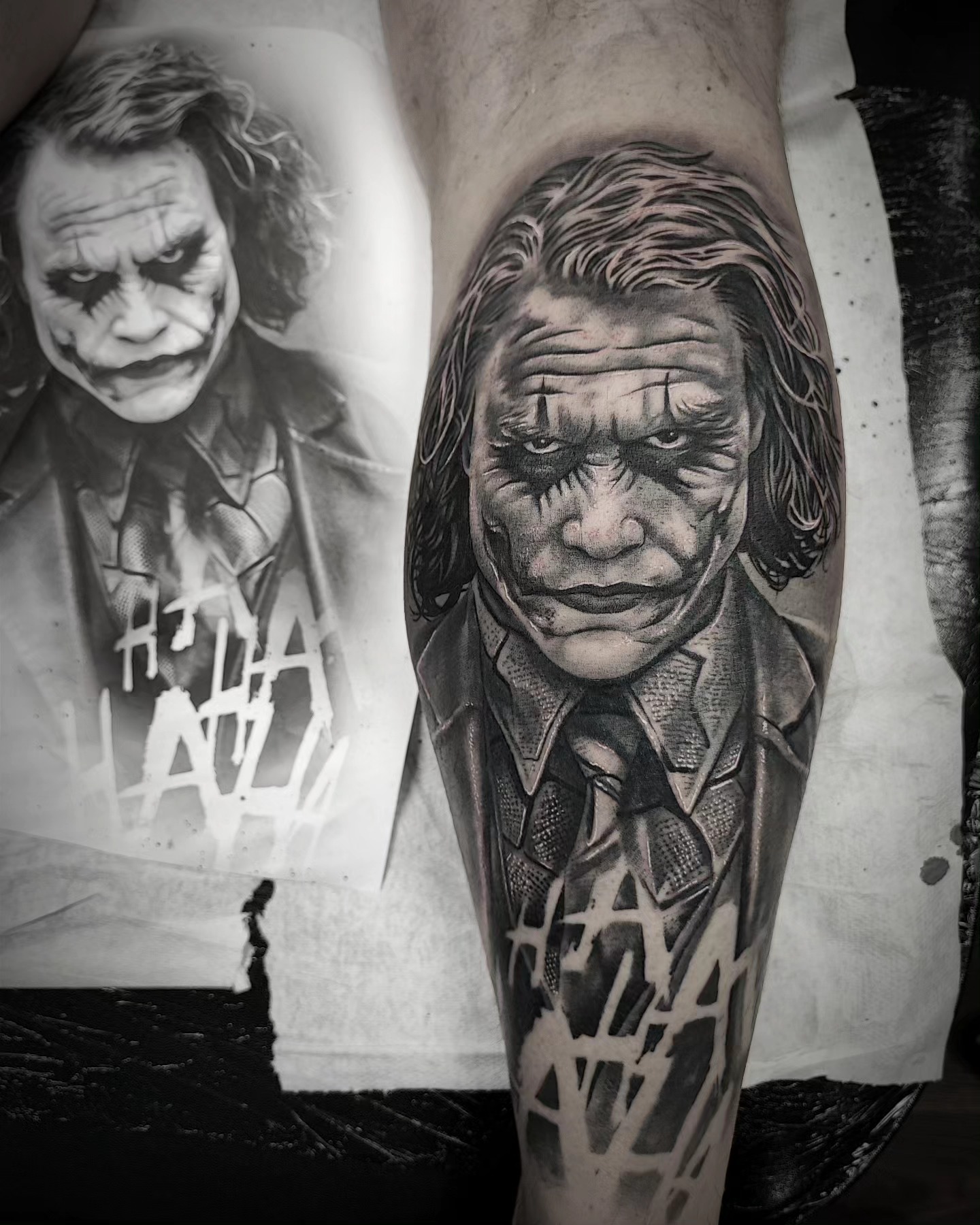 Tatouage joker réaliste pop - Tattoo 83 Toulon Var